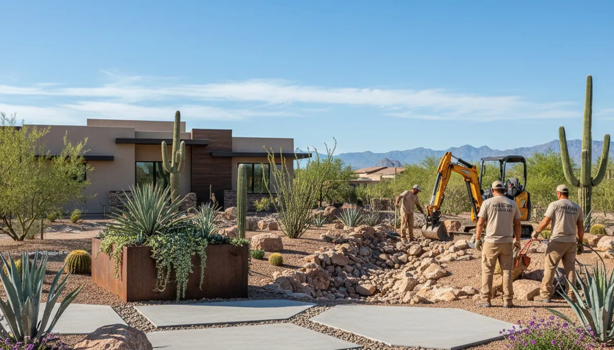 Phoenix, AZ landscaping services for residential and commercial outdoor maintenance and design