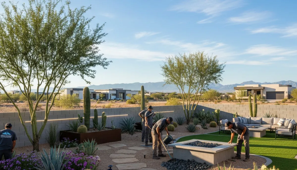 Phoenix, AZ landscaping service by Landscapers in Phoenix for residential and commercial yards