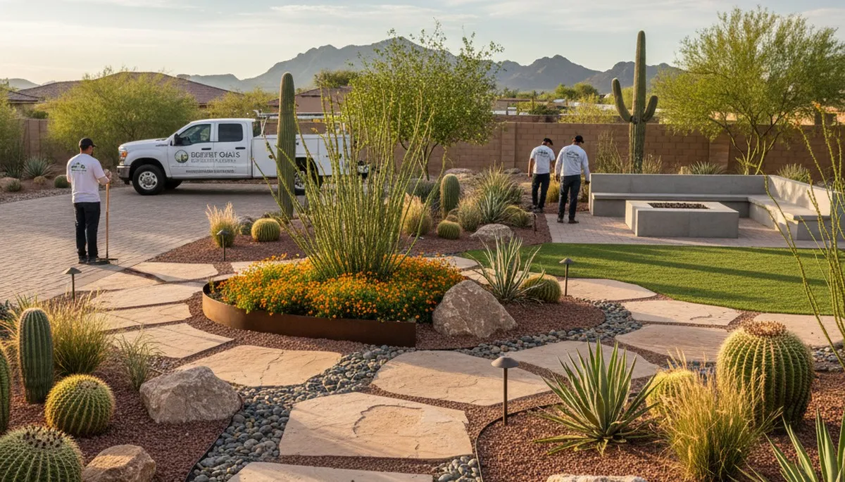 Phoenix AZ landscaping service for residential and commercial outdoor design and maintenance
