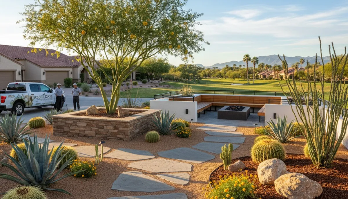 Phoenix, AZ landscaping service for desert yard design and maintenance