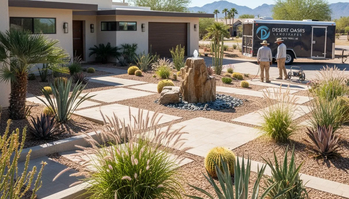 Phoenix, AZ landscaping service for residential yards, hardscapes, and desert-friendly outdoor design