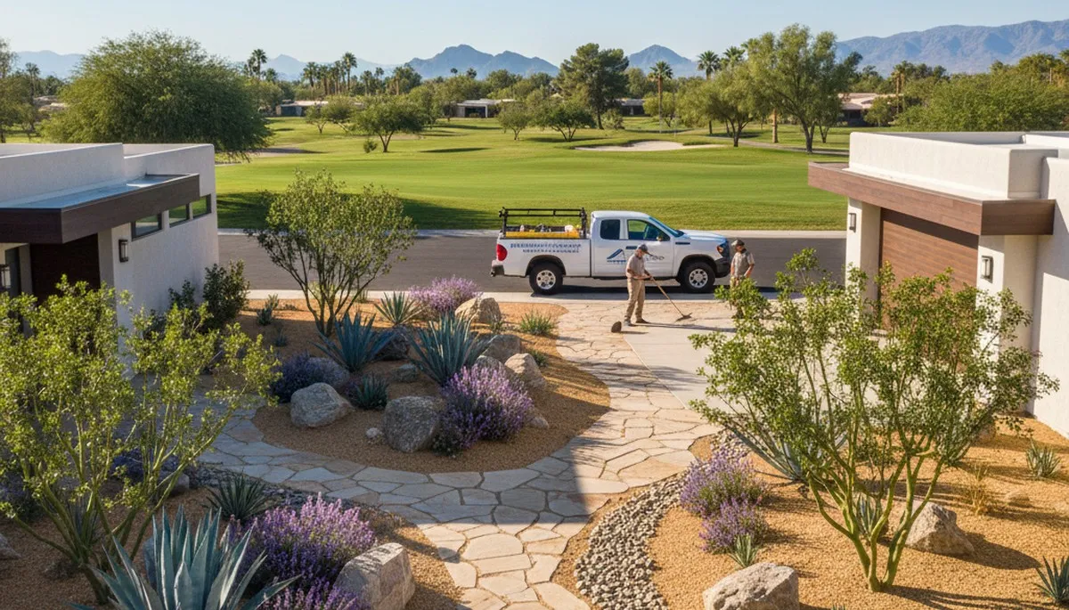 Landscape service in Phoenix, AZ for desert yard maintenance and outdoor property care